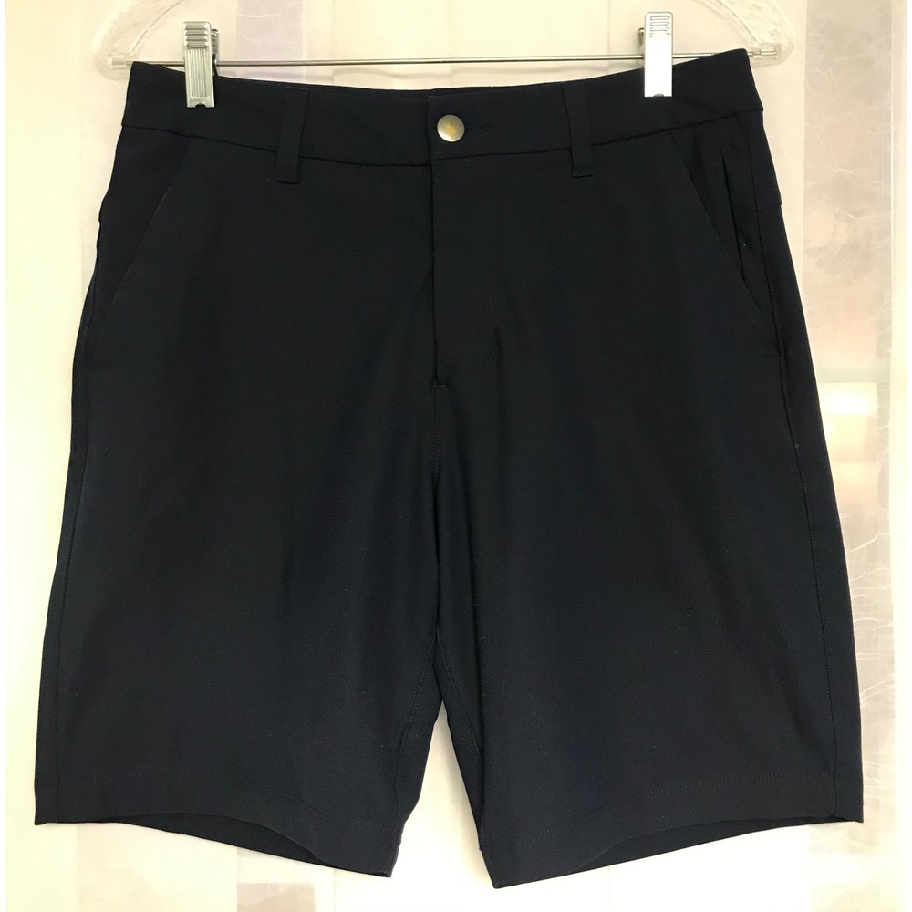 Lululemon Commission Shorts Mens 28 Navy‎ Blue Classic Fit Golf Commuter Shorts